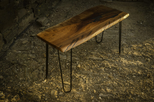 Recycled Live Edge Mahogany Coffee Table