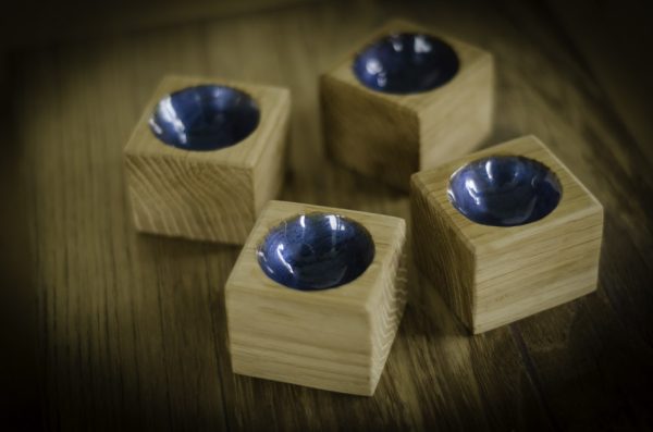 White Oak Epoxy Egg Cup